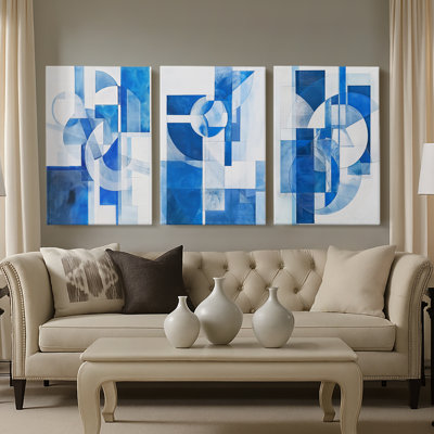 ABSTRACT Series Cxxi - Toile tendue sur mesure - 3 pièces