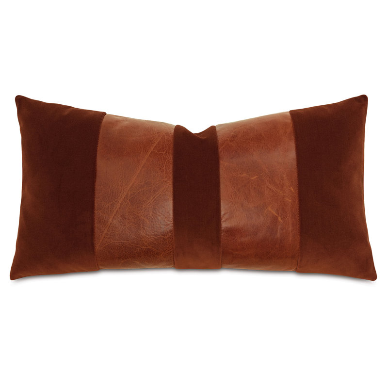 Oriel Lumbar Pillow Cover & Insert, Cognac