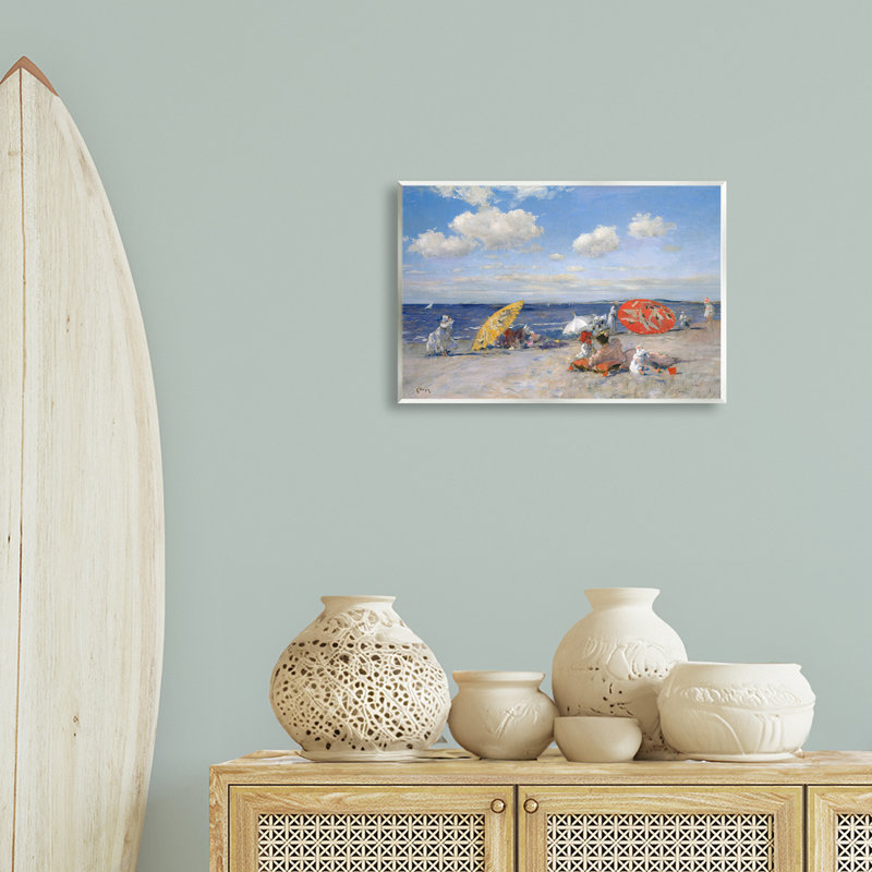 «Classic Beachgoers» par William Merit Chase, H 13 po x l 19 po