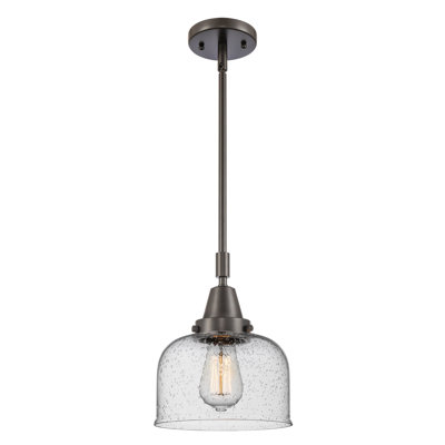 Luminaire suspendu en forme de cloche à 1 lumière Adhafera