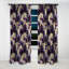 Motif damassé mauve et blanc art déco - Rideau damassé - Rideau occultant - 1 panneaux-107535110