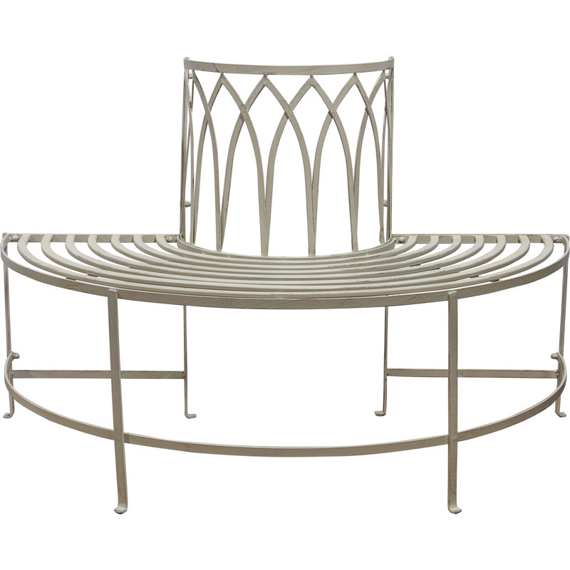 Lilwenn Metal Outdoor Bench, Gatehouse