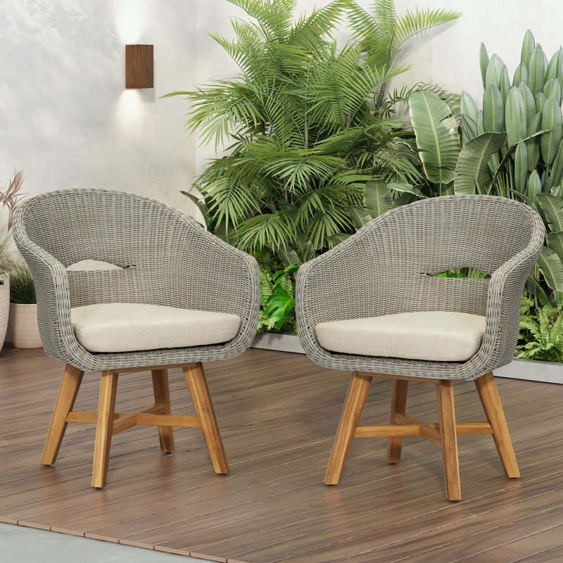 Ensemble de 2 fauteuils avec coussin moelleux et pieds robustes