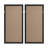 Framed Geometric Rice Paper Panel Shadowbox Wall Décor