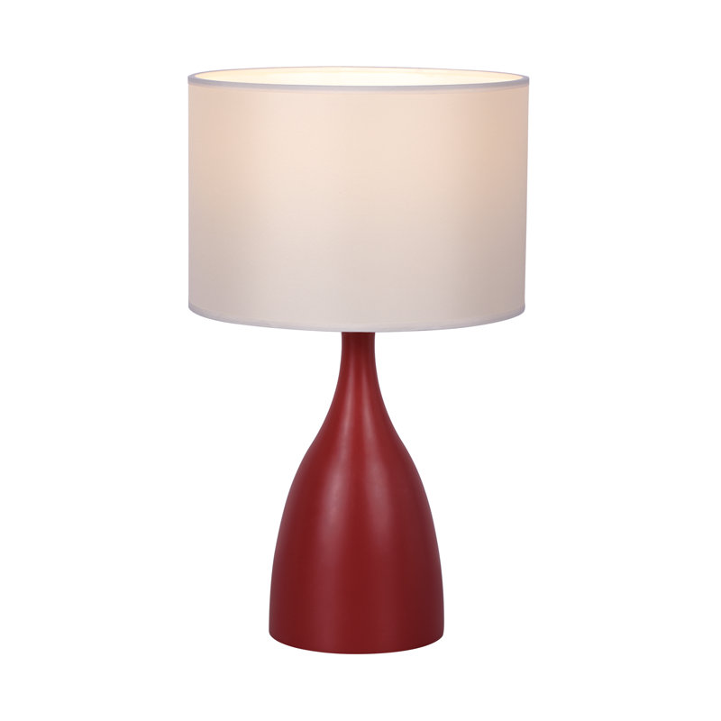 Lampe de table dearron, Rouge, H 19 po x l 9 po x P 9 po