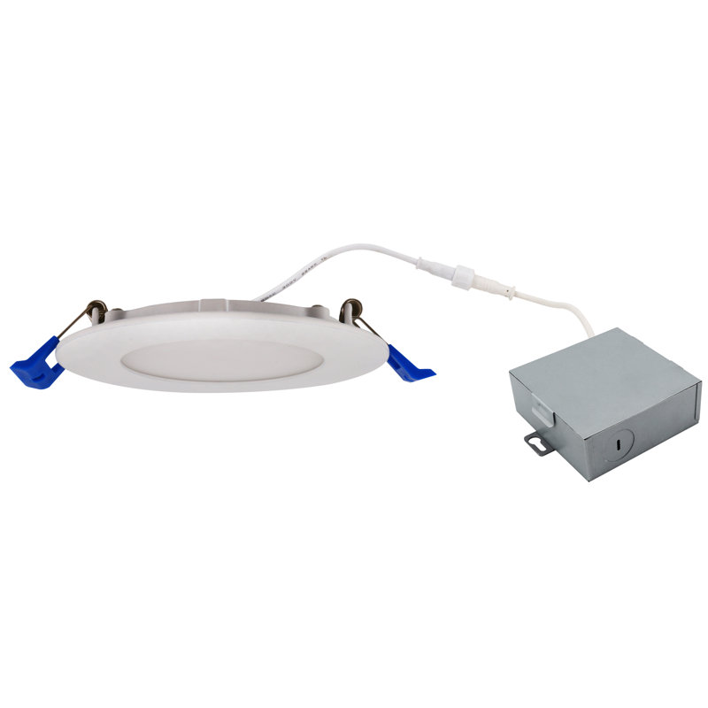 Ensemble d’éclairage encastré à profil mince del, H 0,98 po x l 6,89 po x P 6,89 po, 3000