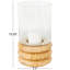 Lampe ouragan ronde en verre Delevan Cole and Gray