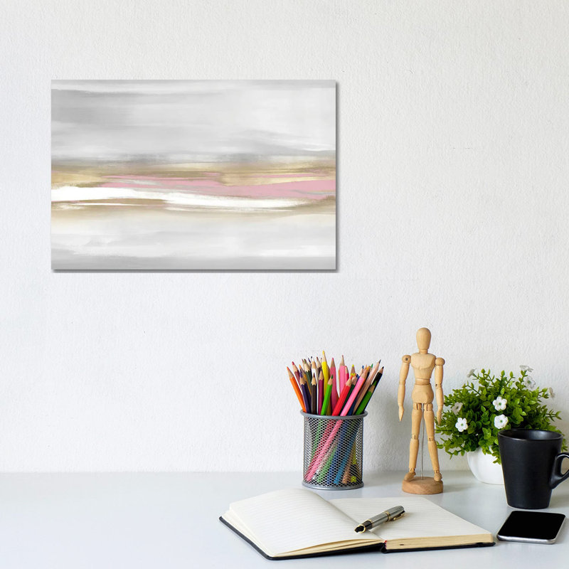 Highlight Pink Blush I by Jake Messina - Wrapped Canvas Painting, 20.32 cm H x 30.48 cm W