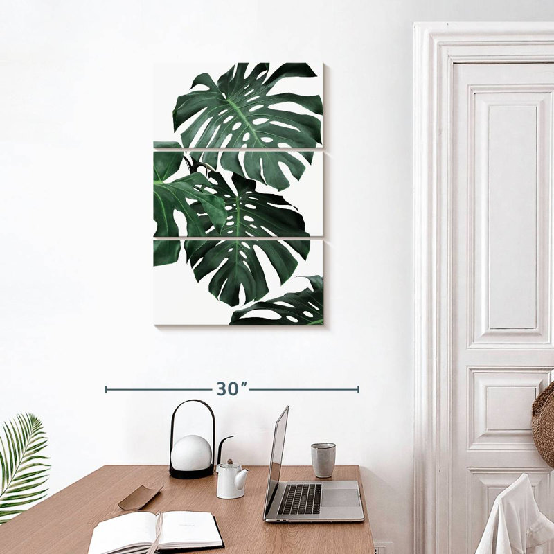 Harnek Lush Monstera II, H 32 po x l 20 po