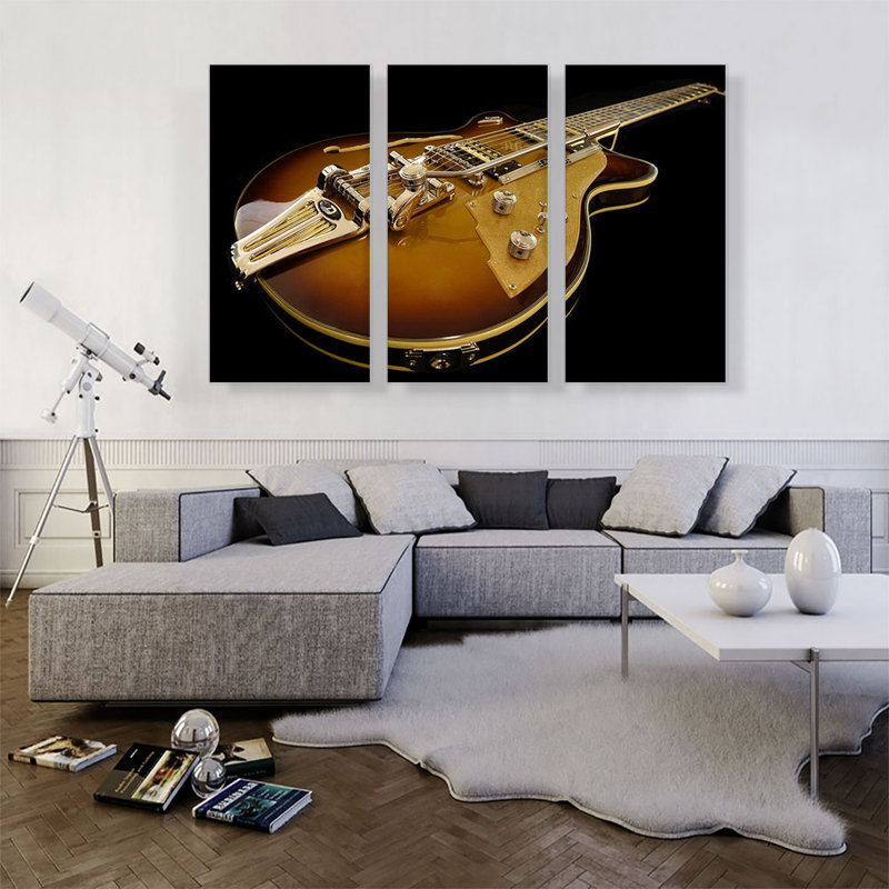 Electric Electric Home Decor - Ensemble de 3 reproductions de photos sur toiles tendues, H 40 po x l 60 po x 1,5 po