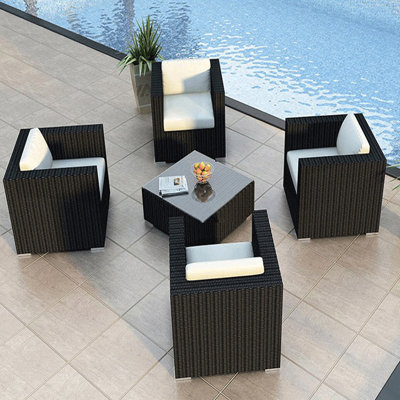 4 - Person Patio Conversation Set with Cushions