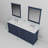 Dukes 80"  Double Vanity, Square Sinks And 30" Mirrors W/ Faucets-731381991-787786596