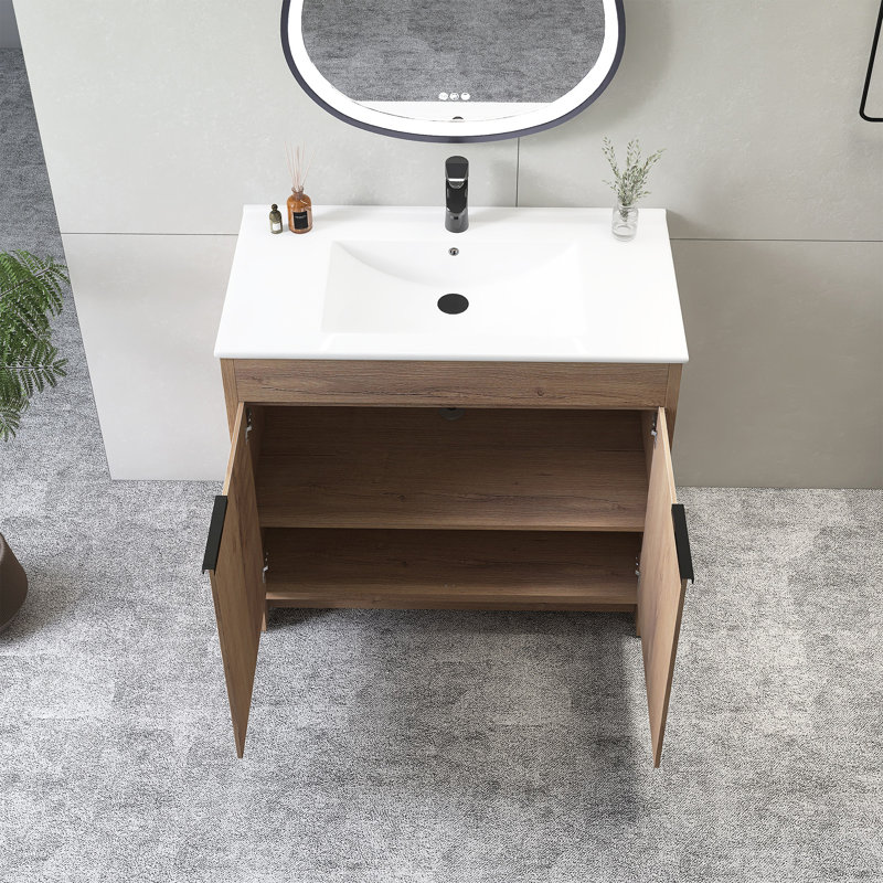 36''Freestanding Bathroom Vanity With Ceramic Sink