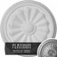 Médaillon de plafond Endurathane Olivia, 7 7/8 po x P 1 1/8 po (pour auvents jusqu'à 2 1/8 po), finition platine peinte à la main-2089711551