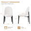 Ensemble de 2 chaises d'appoint rembourrées Modern Minimalist