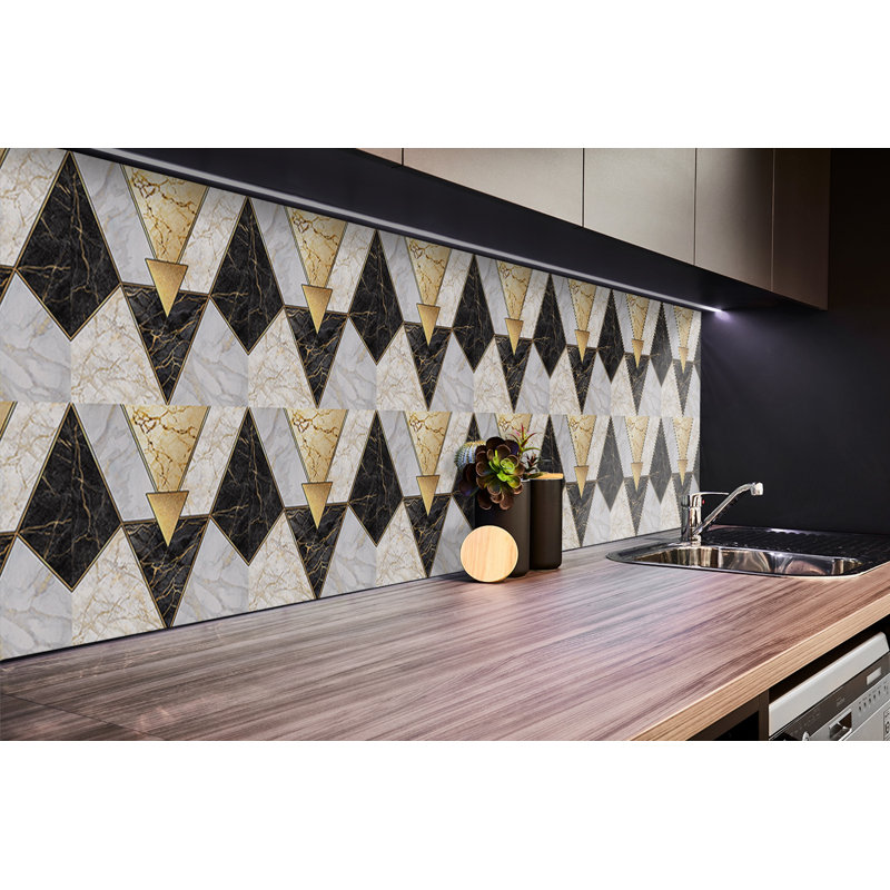 Wall Stickers Self Adhesive Vinyl Splashback 39,37x19,68 Inch Wall Tiles Tile Peel and Stick Sticker