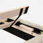 Lit plateforme tapissier touffeté