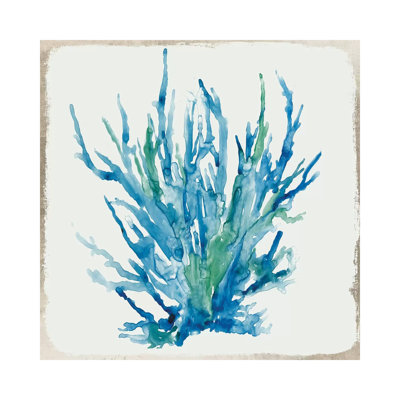 Blue Coral IV by Aimee Wilson - Wrapped Canvas Painting