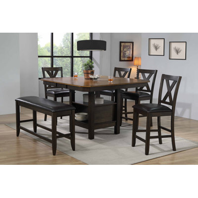 Brennan - Person Solid Wood Solid Wood Top Dining Set