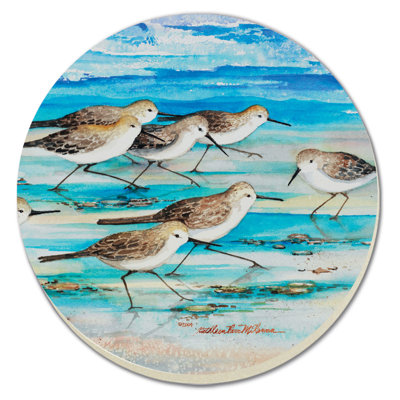 Stoneware Round 4 Piece Coaster Set