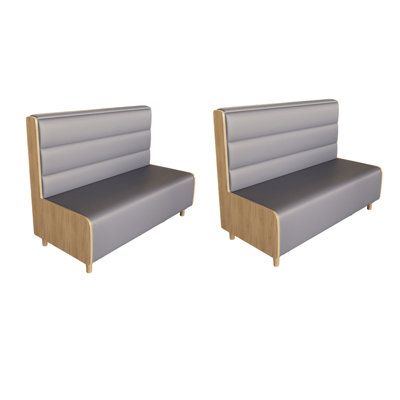 Banc rembourré en similicuir Modern