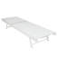 Outdoor Comfort Rest - White Mesh, Aluminum Construction Mesh Sun Chair Rust Frame, Lightweight And For Relaxing