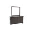 Commode double 6 tiroirs l 58 po avec miroir