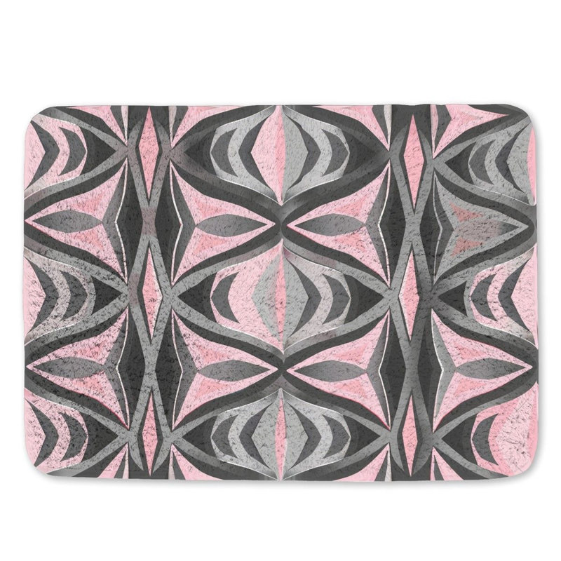 Darroch Microfiber / Microsuede Non-Slip Bath Mat, 17"W