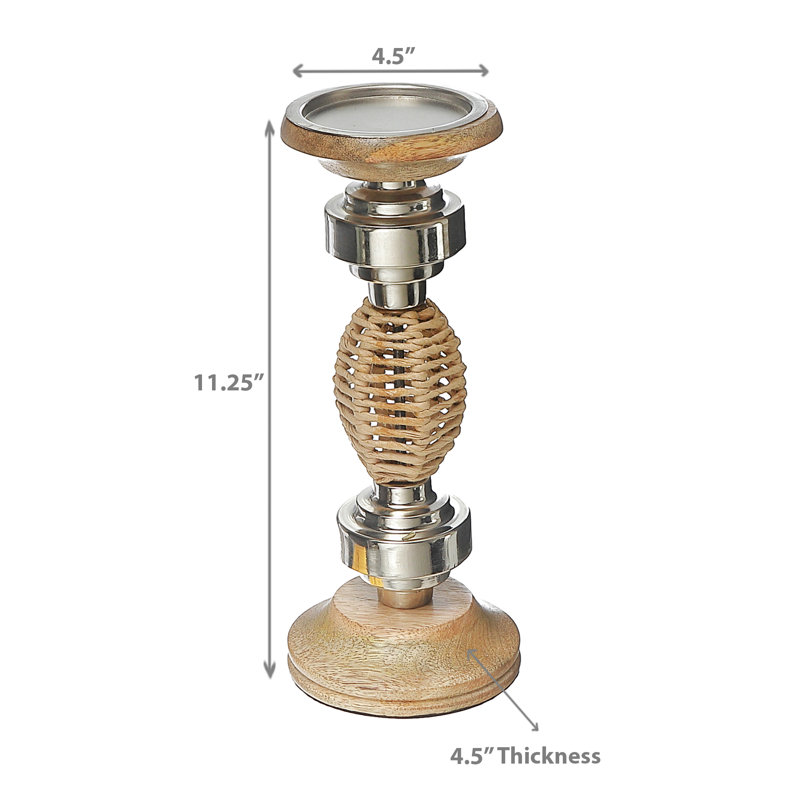 Bougeoir Ih Casadecor, H 11,25 po x l 4,5 po x P 4,5 po