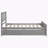 Santa Monica Platform Bed with Two Drawers-1404422620