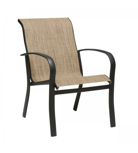 Fremont Outdoor Dining Armchair, Pewter
