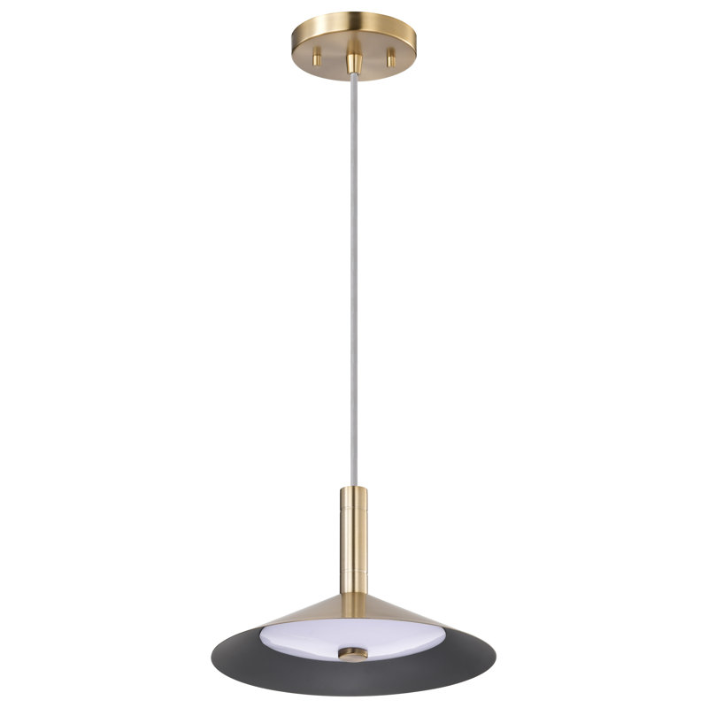 Vicente - Luminaire suspendu DEL - 3K / 4K / 5K CCT sélectionnable, H 151 po x l 9,88 po x P 9,88 po, Bronze brillant