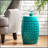 Lilac 12 Inch Cylindrical Accent Side Table, Industrial Style For Living Room, Family Room, Or Entryway, Indoor And Outdoor Use-1639652350