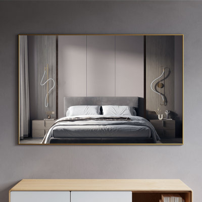 Farhib Metal Flat Wall Mirror
