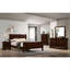 Structure de lit en bois massif de style transitionnel Louis Philippe