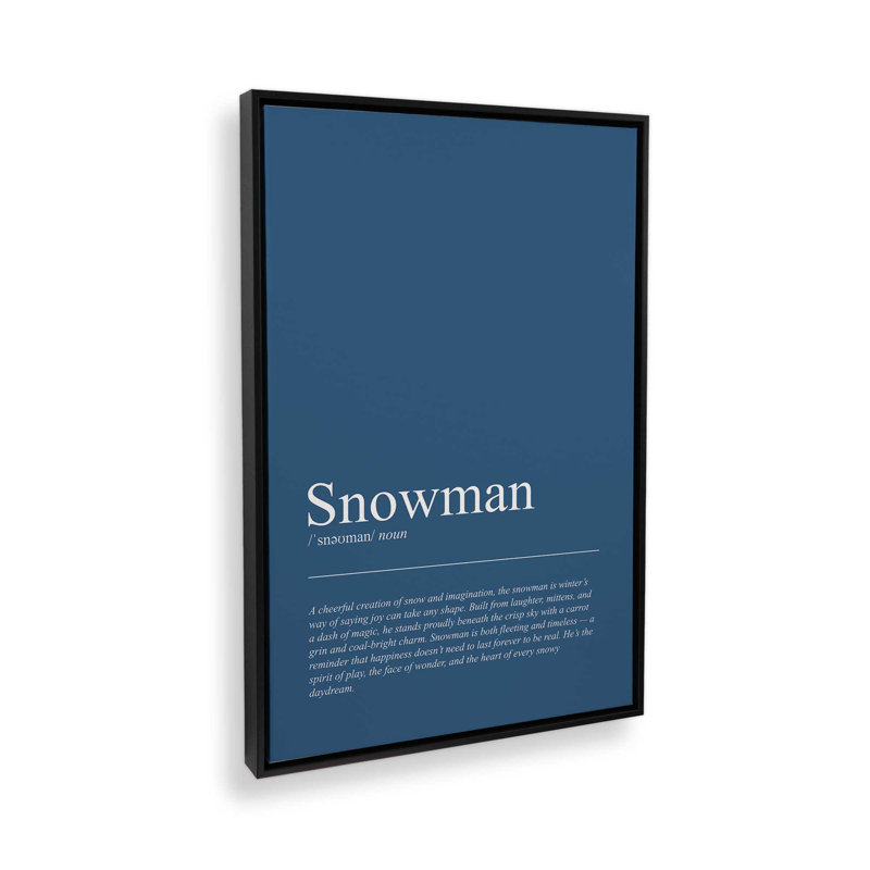 Impression sur toile Frosty Wonder, H 18,75 po x l 12,75 po, Noir satiné