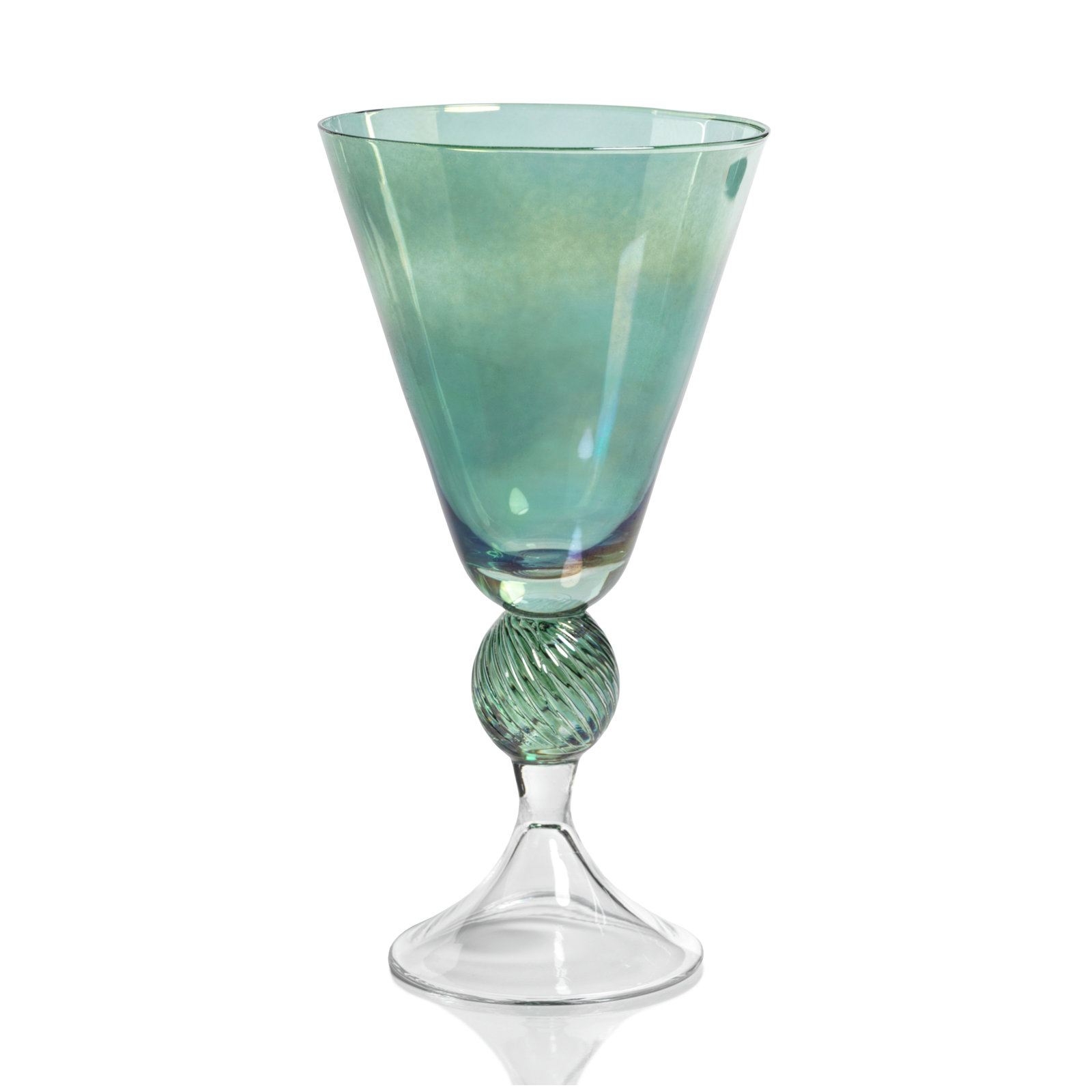 Colmar Vintage Stemmed Glasses, Set of 4, Green
