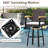 2 PCS Outdoor Rattan 360 degree Swivel Bar Stool w/ Removable Cushion Footrests-971476596