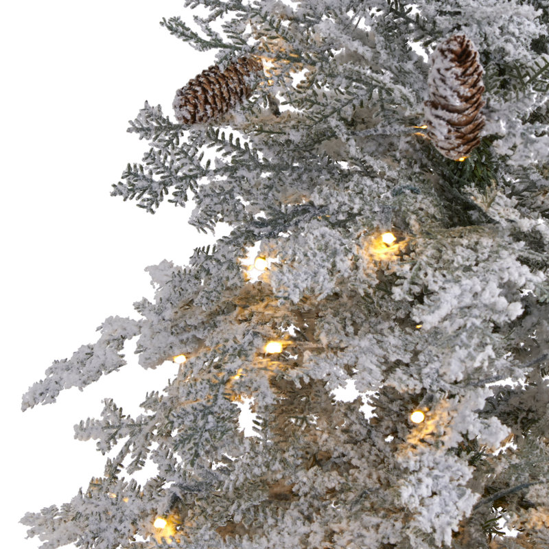 Lighted Artificial Christmas Tree, 6' H