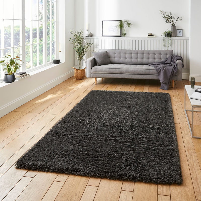 Alvery area rug Machine Woven Charcoal, Square 12.5 x 12.5cm