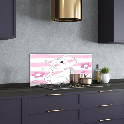 Fundin 50cm W x 100cm L Glass Peel and Stick Panel