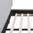 Diego Low Upholstered Platform Bed, Queen, Light Grey Polyester