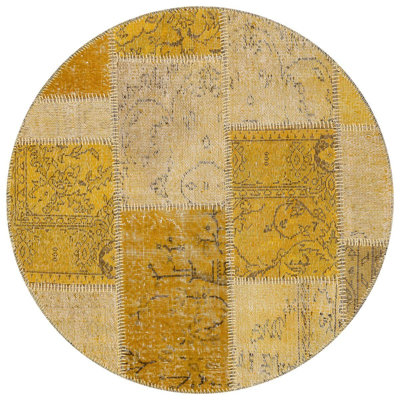 Tapis jaune Modern Modern