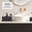 Ensemble d'accessoires de salle de bain 21 pièces avec rideau de douche, doublure, crochets et tapis en chenille Clara Clark-131264729