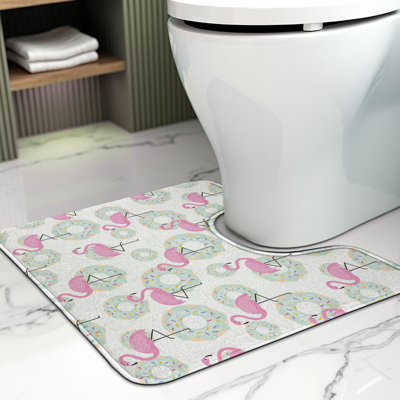 Tapis de salle de bain Ambesonne Flamingo