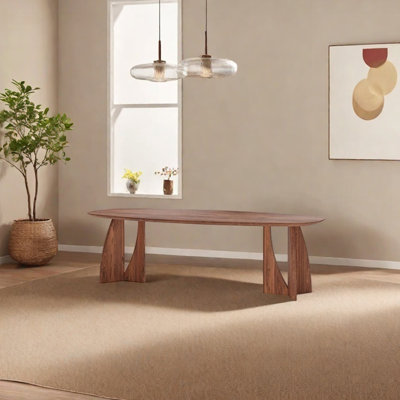 Oak wood dining table