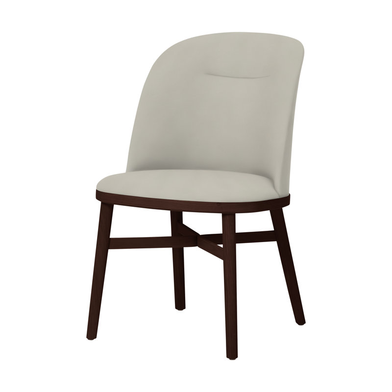 Chaise de salle à manger Bund de Neri & Nu, Chêne brun foncé, Glace Omega