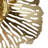 Gold Metal Floral Large 3D Home Wall Decor with Cutouts, Set of 3 29", 24", 18"H