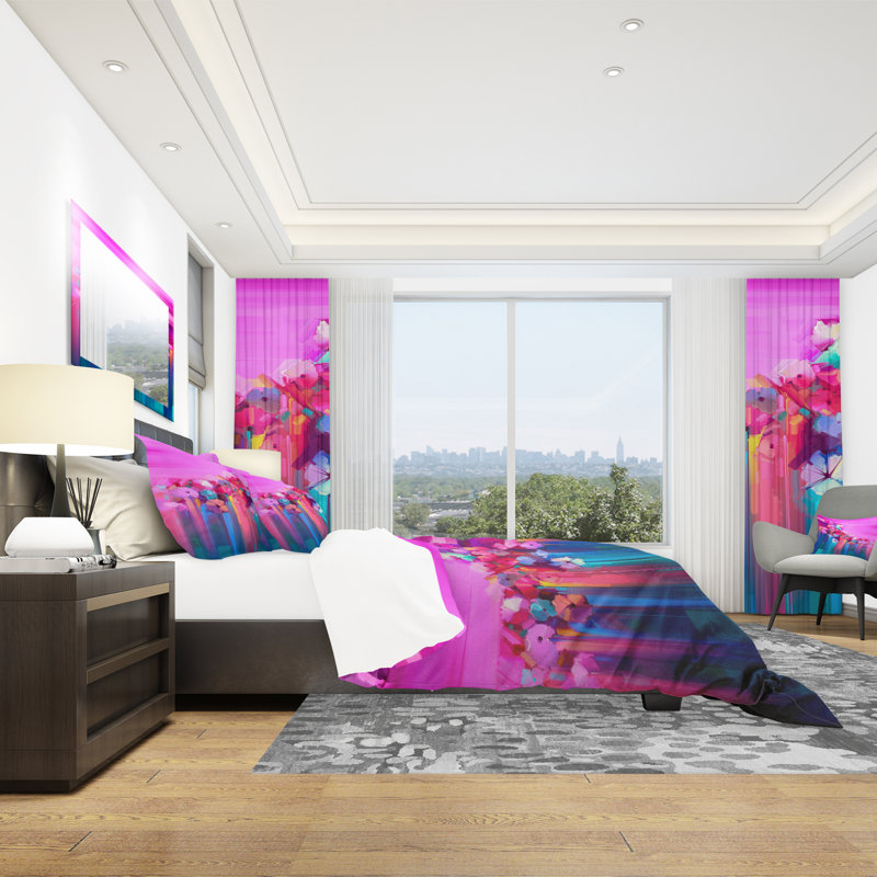 Ensemble de housse de couette moderne et contemporaine, Housse de couette très grand + 2 taies décoratives