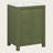 24" Vintage Small Bathroom Vanity with Ceramic Sink, Soft-Close Doors, and Adjustable Shelf